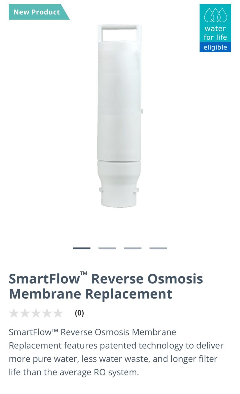 High-efficiency Reverse Osmosis Replacement at 12 months