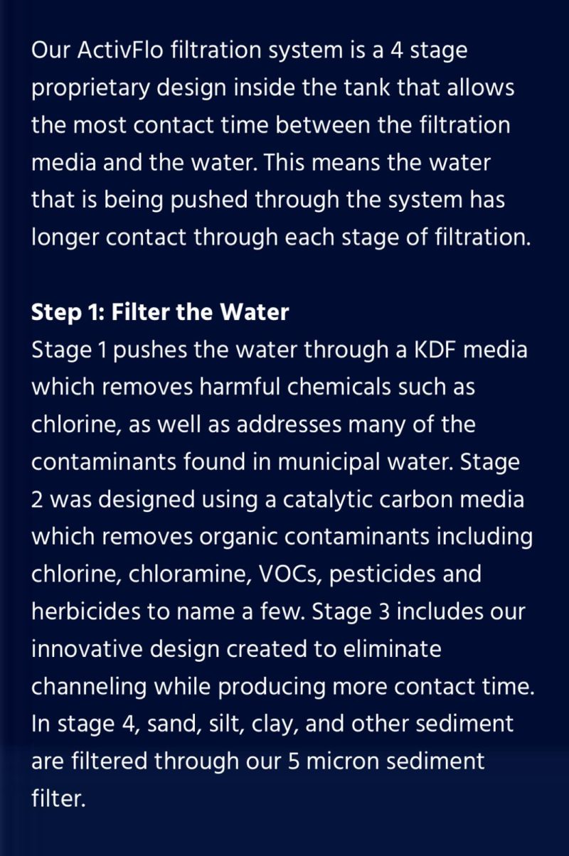 Whole House Filtration with Salt Softener. 1 million gallons system